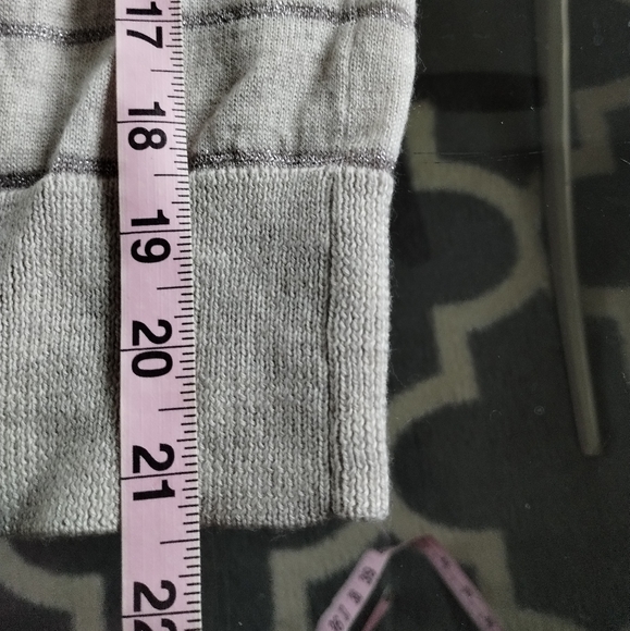 Ann Taylor Loft Sequin & Striped Open Cardigan - Picture 9 of 10